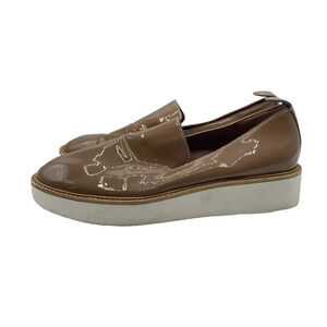 VINCE Sanders Platform Patent Leather Rose Loafer Slip-On Sneakers Women's 8